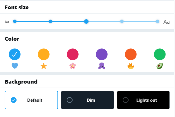 personalize suas cores e plano de fundo do Twitter