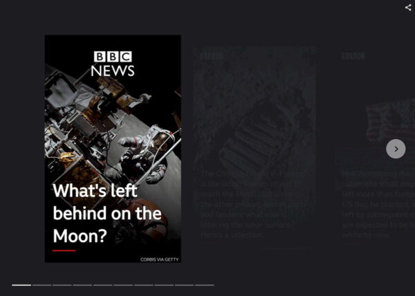 A BBC compartilhou um história sobre a Lua